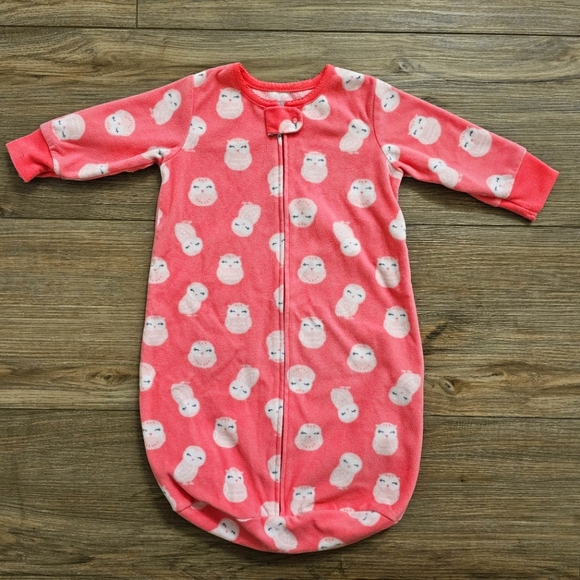 Pink Fleece Carter's Sleepsack 0-9 Months - Picture 1 of 7
